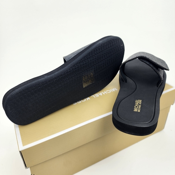 Michael Kors Signature Logo Print Wade Slide Black - Picture 5 of 5